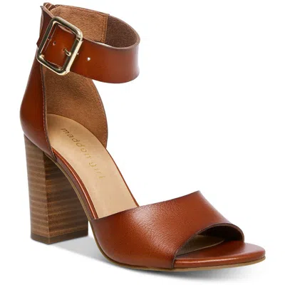 Madden Girl Harperr Womens Faux Leather Open Toe Heels In Multi