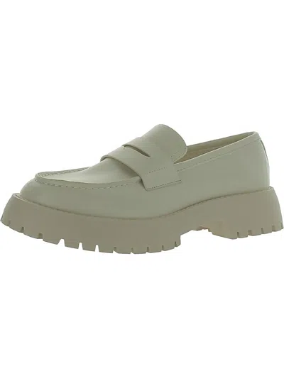 Madden Girl Heaathr Womens Patent Lug Sole Loafers In Multi