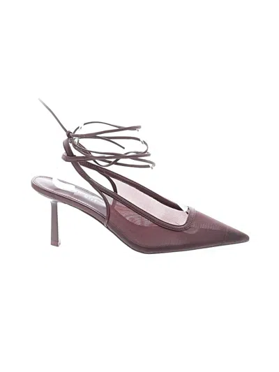 Pre-owned Madden Girl Heels In Burgundy