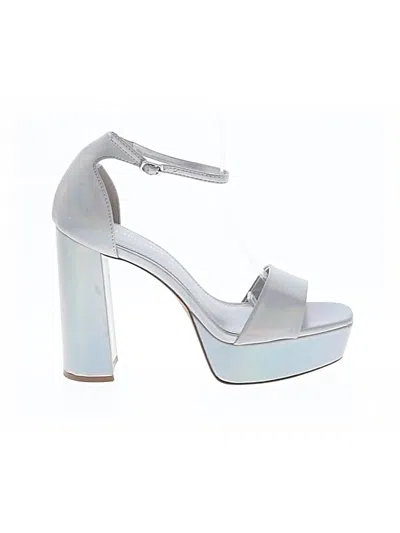 Pre-owned Madden Girl Heels In Silver