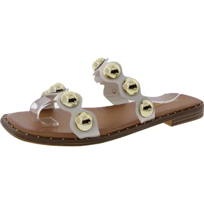 Madden Girl Hope Womens Jeweled Manmade Flat Shoes In Multi