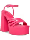 Madden Girl Jadda Womens Chunky Ankle Strap Platform Sandals In Pink