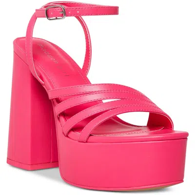 Madden Girl Jadda Womens Strappy Platform Sandals In Pink