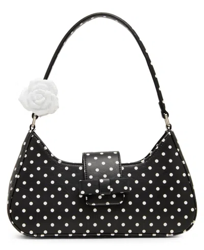 Madden Girl Jillian Zipper Shoulder Bag In Black