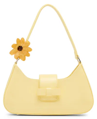 Madden Girl Jillian Zipper Shoulder Bag In Yellow