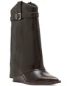 MADDEN GIRL JOE CUFFED WEDGE WESTERN DRESS BOOTIES