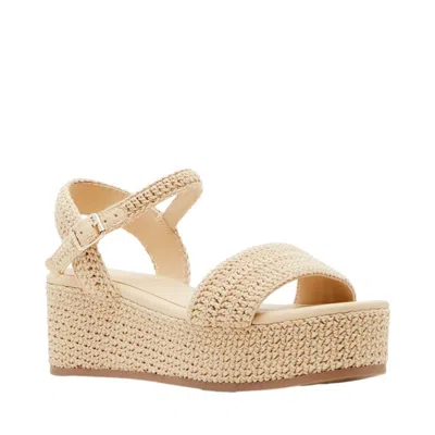Madden Girl Julian-c Platform Natural Raffia Juli06j1nat Women's In Nude