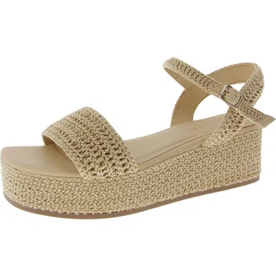 Madden Girl Julian-c Womens Wedges Slingback Ankle Strap In White