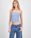 Madden Girl Juniors' Denim Tube Top