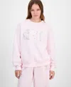 Madden Girl Juniors' Nyc Patchwork Crewneck Sweatshirt