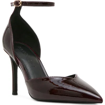 Madden Girl Karat Faux Leather Pump In Merlot Patent