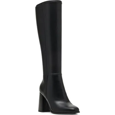 Madden Girl Katiee Faux Leather Knee High Boot In Black
