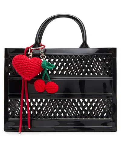 Madden Girl Kit Mini Jelly Tote In Black