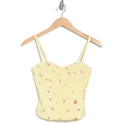 Madden Girl Lace Trim Corset Top