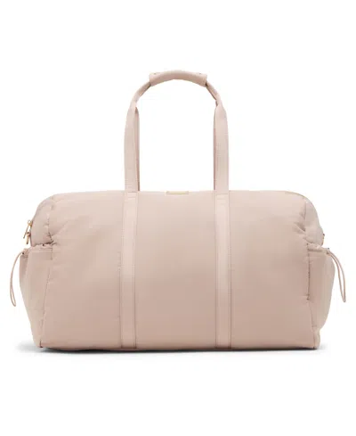 Madden Girl Large Weekender Duffle Bag In Taupe
