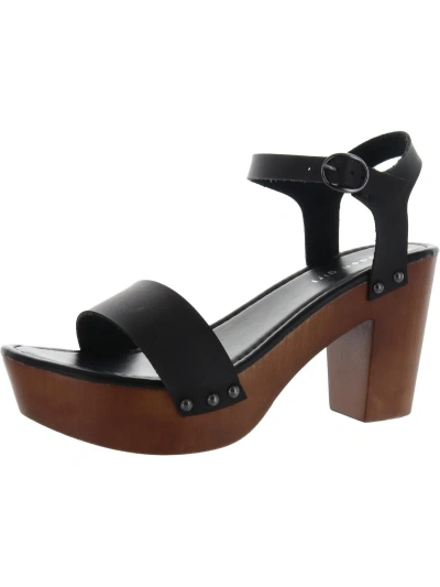 Madden Girl Lifft Womens Faux Leather Block Heel Platform Sandals In Multi