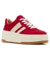 Madden Girl Livvyy Platform Lace-up Sneakers In Red