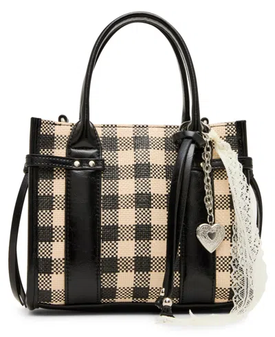 Madden Girl Logand Denim Mini Tote Bag In Multi