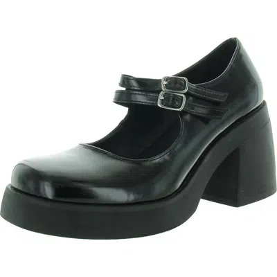Madden Girl Lonniie Womens Buckle Patent Mary Jane Heels In Multi