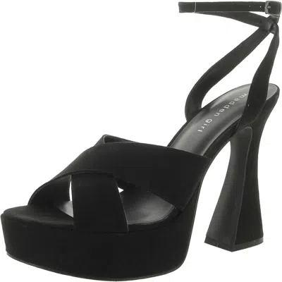 Madden Girl Loollaa Womens Patent Criss-cross Platform Sandals In Multi