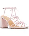 Madden Girl Acess Womens Faux Leather Open Toe Pumps In Pink
