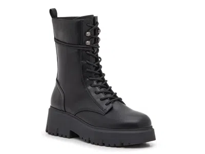 Madden Girl Maisey Combat Boot In Black