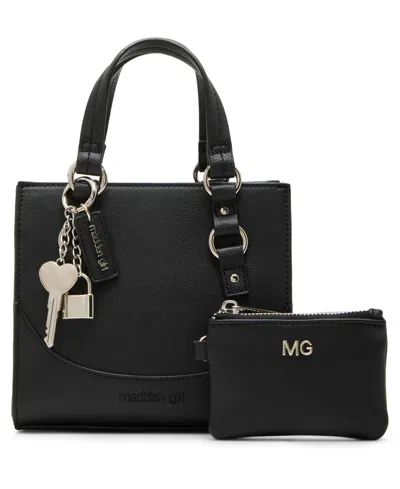 Madden Girl Maren Small Tote Bag In Black