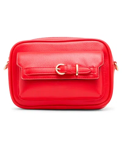 Madden Girl Mary Small Crossbody Camera Handbag In Red