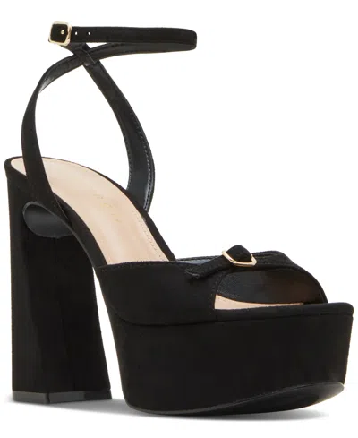 Madden Girl Mett Two-piece Platform Dress Sandals In Gold Mirror Metallic