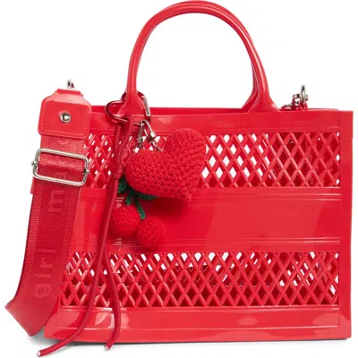 Madden Girl Mini Jelly Tote Bag In Red