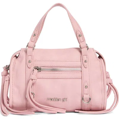 Madden Girl Mini Washed Faux Leather Satchel Bag In Light Pink