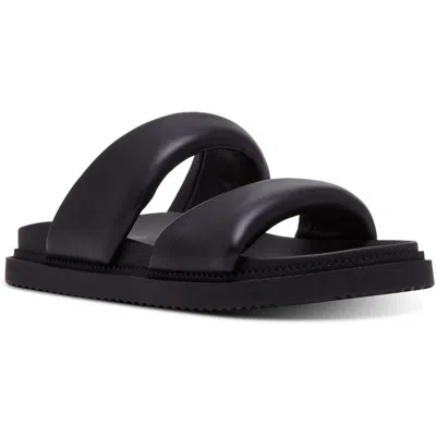 Madden Girl Minnie Footbed Slide Sandals In Black