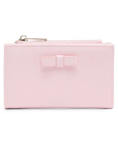Madden Girl Morrb Snap Mini Wallet In Pink
