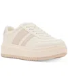 Madden Girl Navida Lace-up Low-top Platform Sneakers In Grey,white Multi