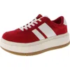 Madden Girl Navida Lace-up Low-top Platform Sneakers In Red