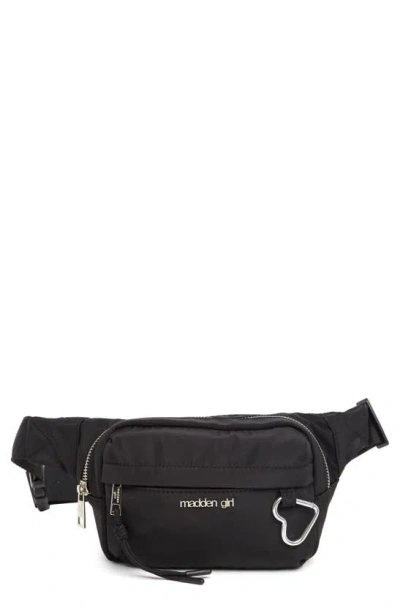 Madden Girl Nylon Belt Bag In Black
