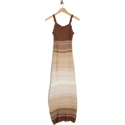 Madden Girl Ombré Stripe Cami Sweater Dress In Multi