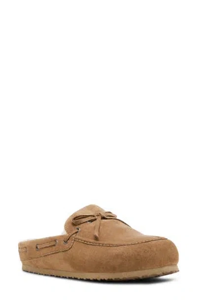 Madden Girl Paisley Faux Fur Lined Mule In Taupe Multi
