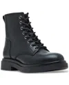 Madden Girl Palooma Lace-up Combat Boots In Black Smooth