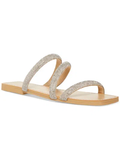 Madden Girl Parfait Womens Rhinestones Slip-on Slide Sandals In Multi