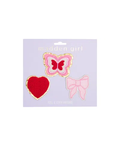 Madden Girl Peel & Stick Multi Icon Patch In Heart,butterfly,bow
