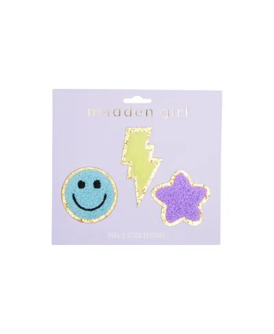 Madden Girl Peel & Stick Multi Icon Patch In Smiley,lightening Bolt,star