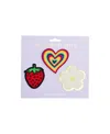 Madden Girl Peel & Stick Multi Icon Patch In Strawberry,multi Heart,star