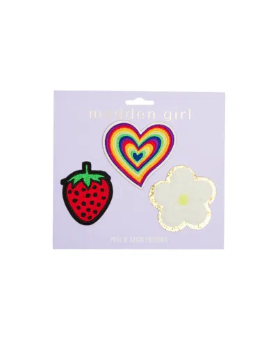 Madden Girl Peel & Stick Multi Icon Patch In Strawberry,multi Heart,star