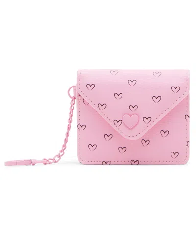Madden Girl Penny Square Snap Wallet In Pink