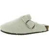 Madden Girl Peony-s Womens Faux Fur Slip On Clogs In White