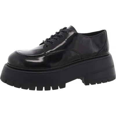 Madden Girl Philipa Womens Faux Leather Lace-up Loafers In Multi