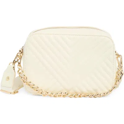 Madden Girl Quilted Camera Crossbody Bag In Gray