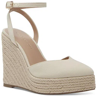 Madden Girl Scoutt Womens Denim Wedge Heels In Multi