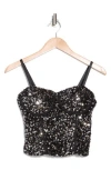 Madden Girl Sequin Corset Top